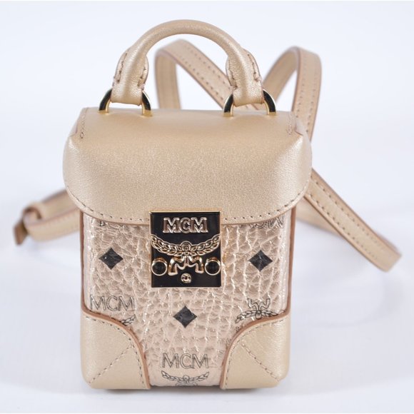 MCM Visetos Canvas Mini Crossbody Waist Charm Bag - Picture 2 of 12